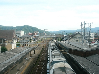 武生駅跨線橋からの風景